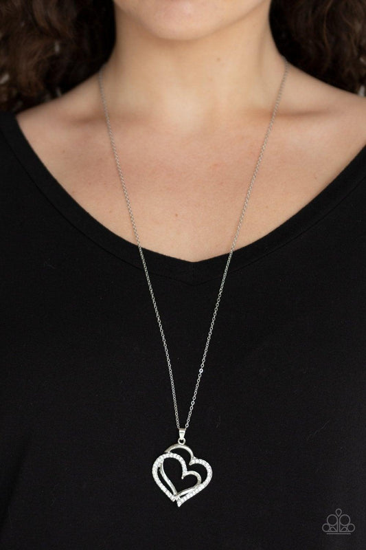  Paparazzi Accessories-Lighthearted Luster - White Necklace
