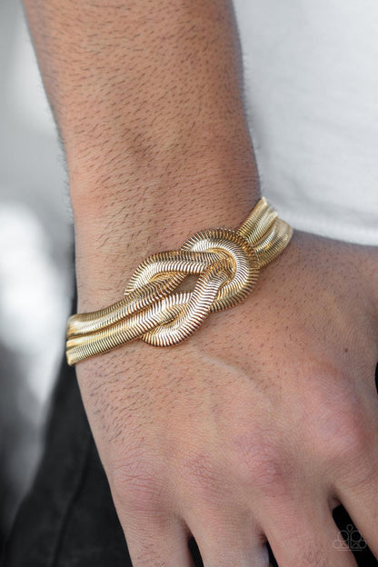 Paparazzi Accessories-To The Max - Gold Bracelet