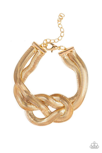 Paparazzi Accessories-To The Max - Gold Bracelet