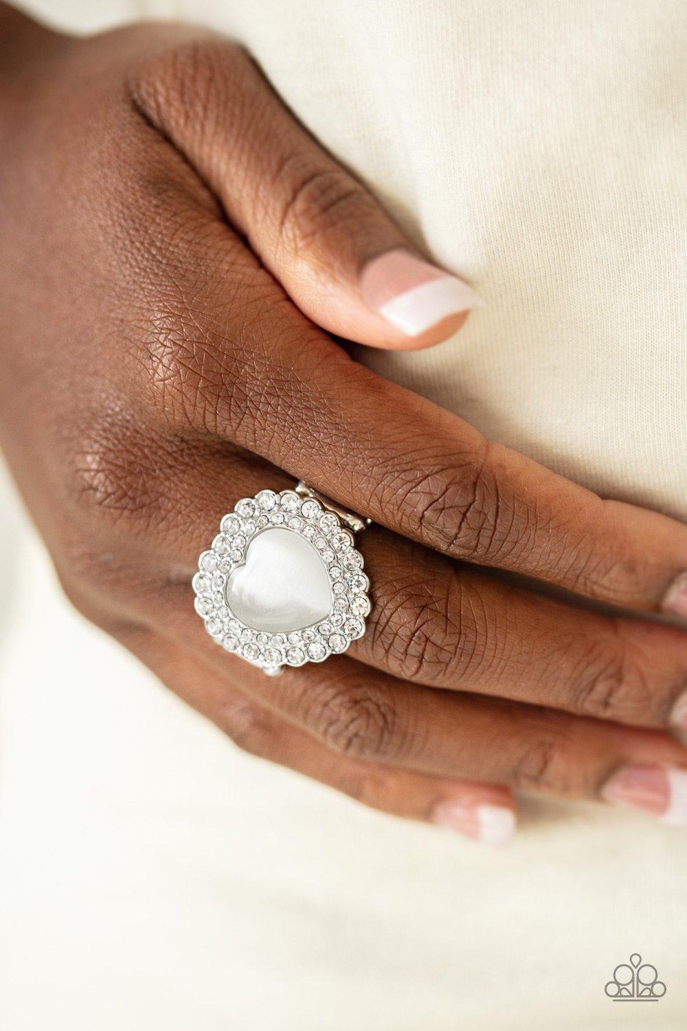 Paparazzi Accessories-Lovely Luster - White Ring