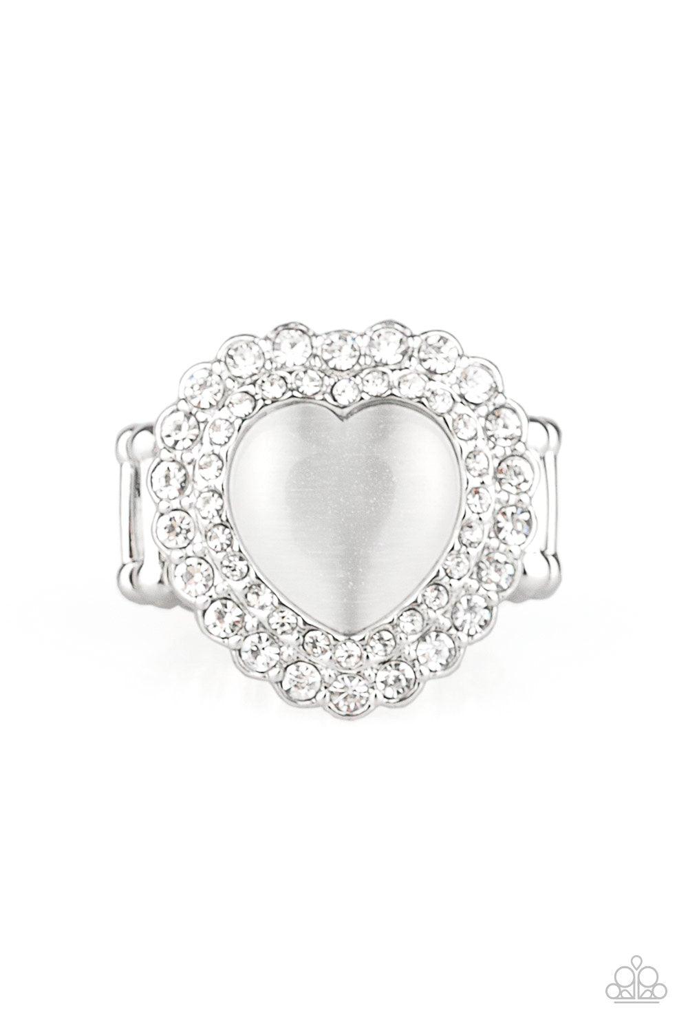 Paparazzi Accessories-Lovely Luster - White Ring