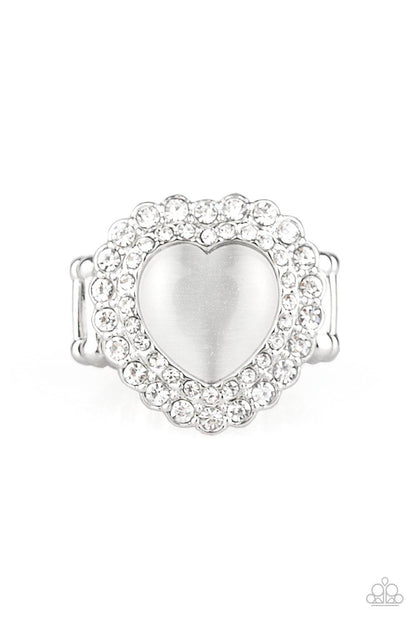 Paparazzi Accessories-Lovely Luster - White Ring