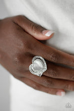 Paparazzi Accessories-What The Heart Wants - White Ring