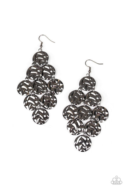 Paparazzi Accessories-Metro Trend - Black Earrings