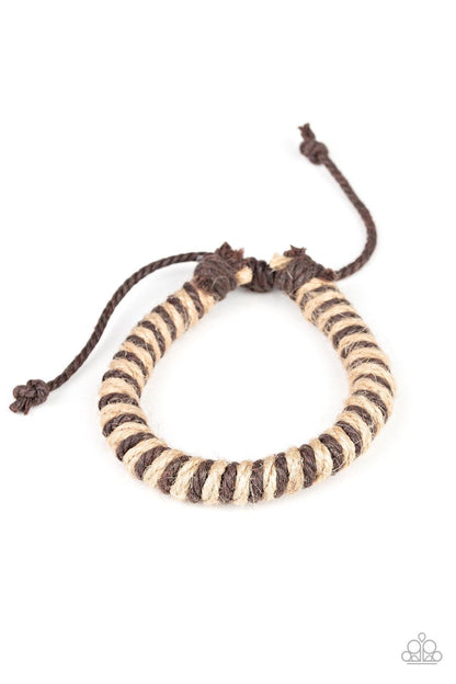 Paparazzi Accessories-Island Hopper - Brown Urban Bracelet