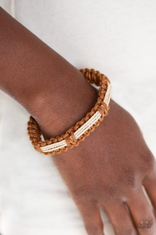 Paparazzi Accessories-Urban Outing - Brown Urban Bracelet
