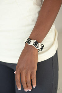 Paparazzi Accessories-WEAVE High and Dry - Black Urban Bracelet