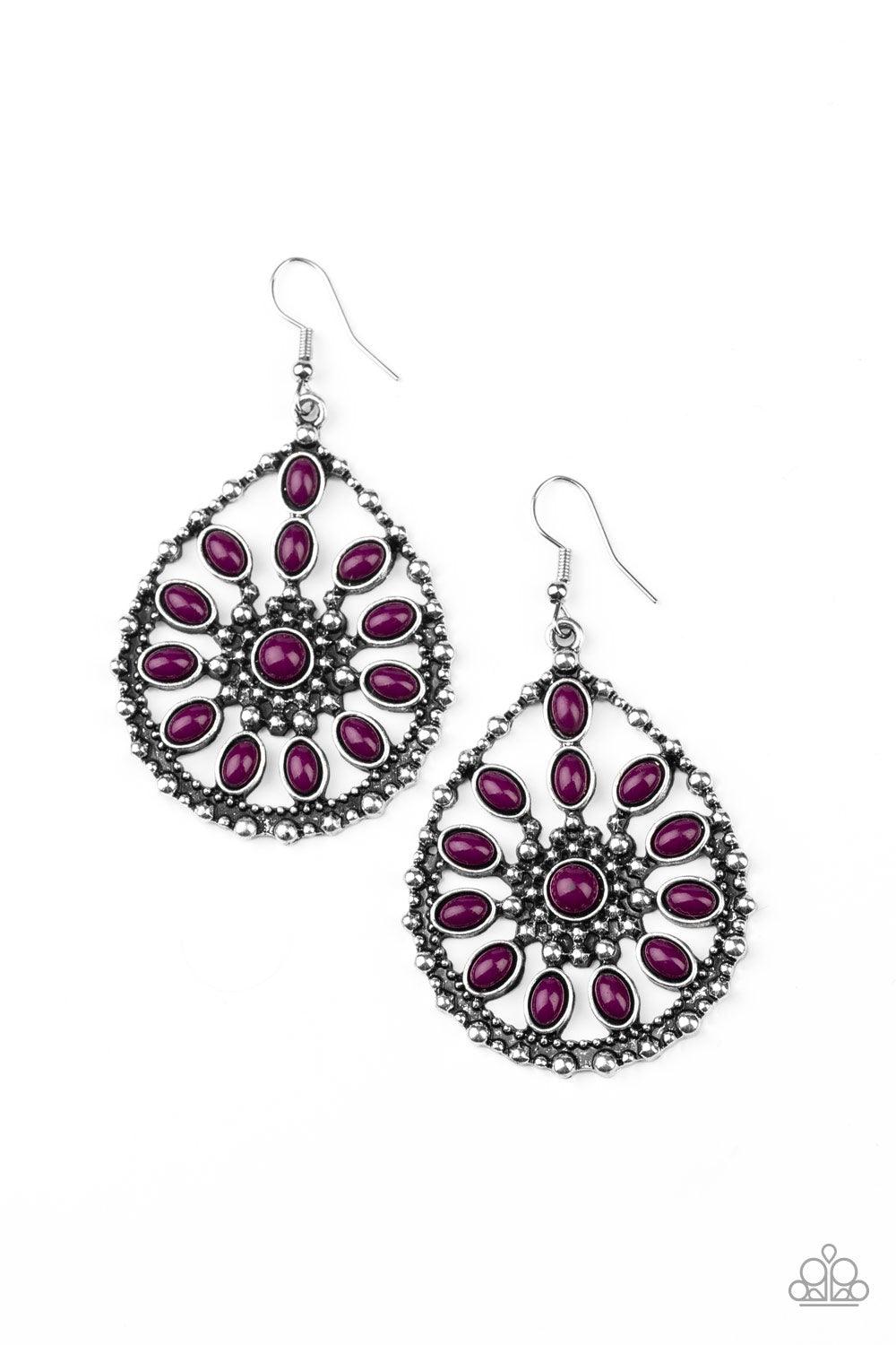 Paparazzi Accessories-Free To Roam - Purple Earrings