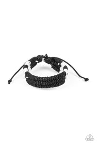 Paparazzi Accessories-Rural Rogue - Black Urban Bracelet