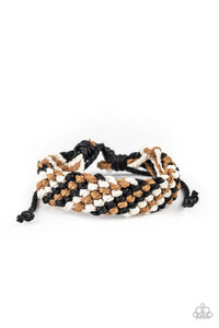 Paparazzi Accessories-WEAVE No Trace - Black Urban Bracelet
