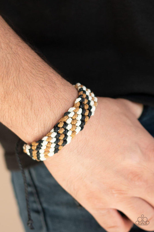 Paparazzi Accessories-WEAVE No Trace - Black Urban Bracelet