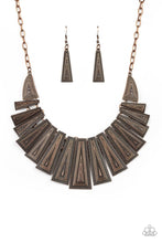 Paparazzi Accessories-Metro Mane - Copper Necklace