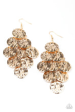 Paparazzi Accessories-Uptown Edge - Gold Earrings
