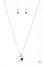 Paparazzi Accessories-Heart Full of Love - Red Necklace