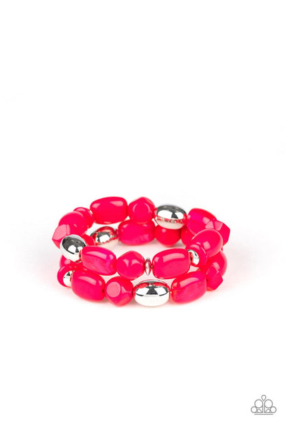 Paparazzi Accessories-Fruity Flavor - Pink Bracelet