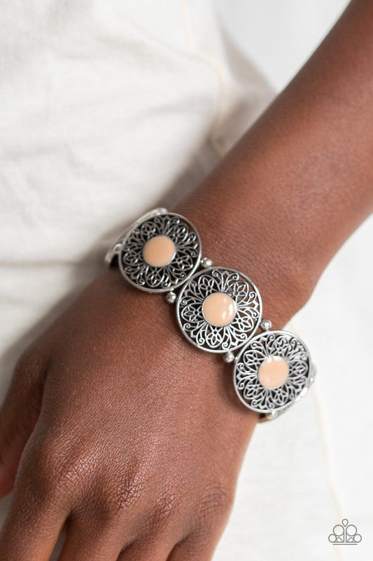 Paparazzi Accessories-Painted Garden - Brown Bracelet