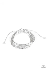 Glitter-tastic! Silver Urban Bracelet - Jewelry by Bretta