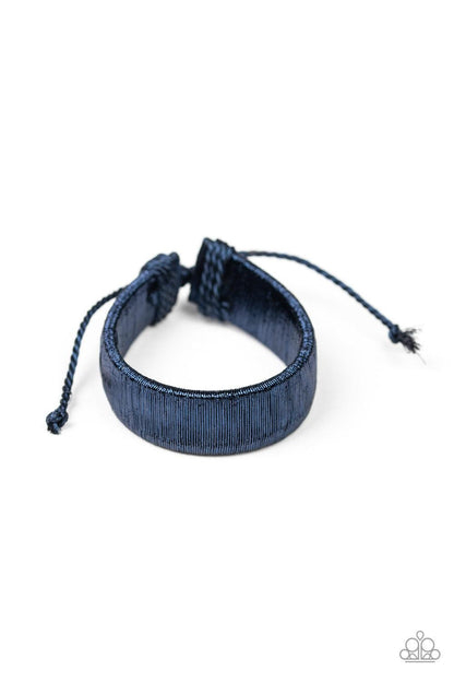 Paparazzi Accessories-In a Flash - Blue Urban Bracelet