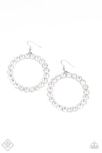 Paparazzi Accessories-Welcome to the GLAM-boree White Earrings