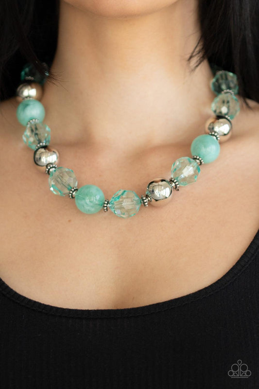 Paparazzi Accessories-Very Voluminous - Green Necklace