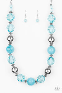 Very Voluminous Blue Necklace - Jewelry by Bretta