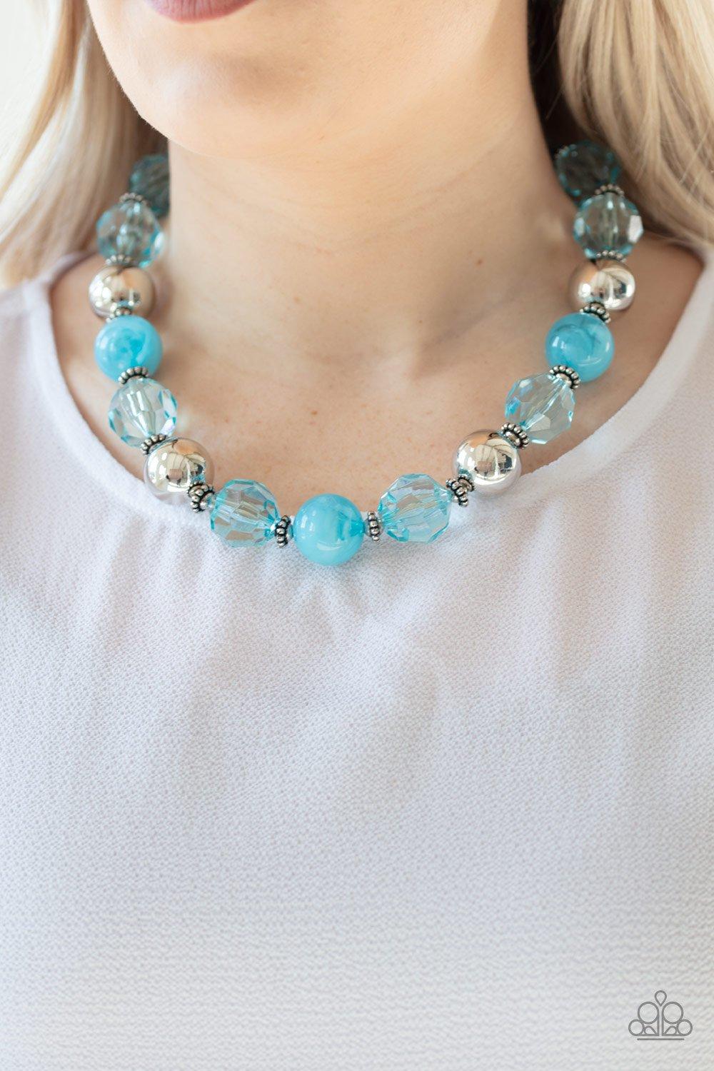 Very Voluminous Blue Necklace - Jewelry by Bretta