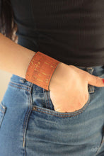 Paparazzi Accessories-Up To Scratch - Orange Cuff Bracelet