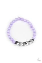 Paparazzi Accessories-Heart-Melting Glow - Purple Bracelets