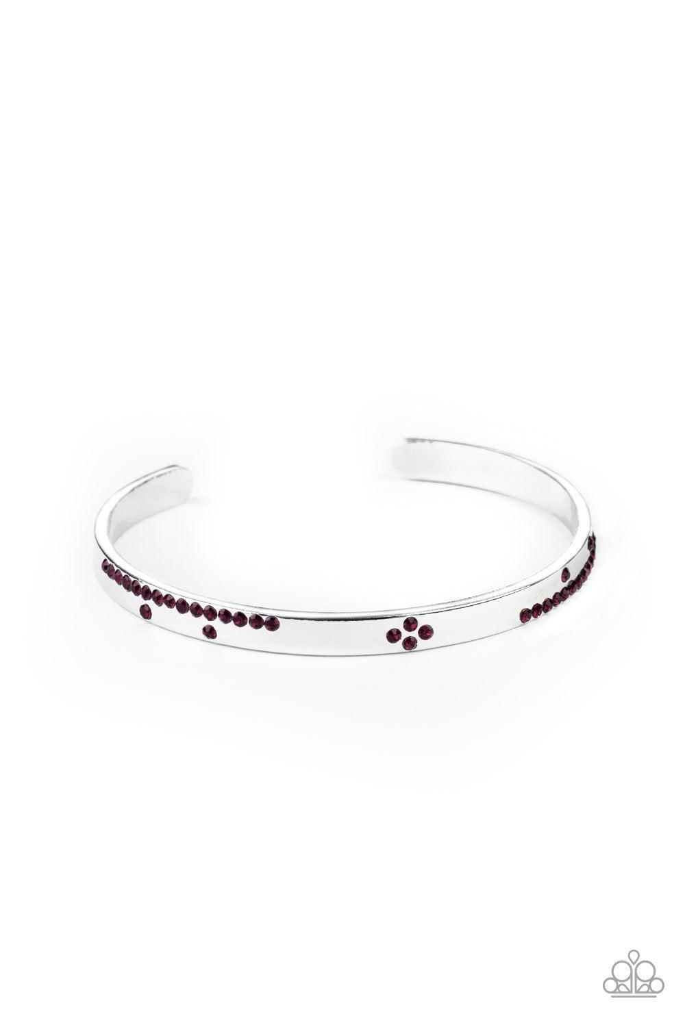 Paparazzi Accessories-Dainty Dazzle - Purple Bracelet