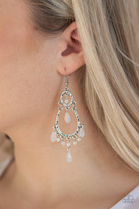 Summer Sorbet White Earrings - Jewelry by Bretta