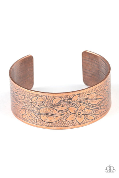 Paparazzi Accessories-Garden Variety - Copper Bracelet