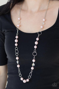 Paparazzi Accessories-Prized Pearls - Pink Necklace
