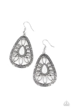 Paparazzi Accessories-Floral Frill - White Earrings