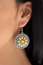 Paparazzi Accessories-Mesa Oasis - Yellow Earrings