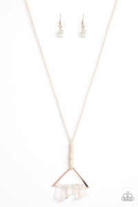 Paparazzi Accessories-Raw Talent - Rose Gold Necklace