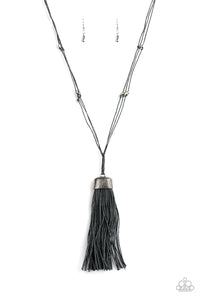 Brush It Off Silver Necklace - Jewelry by Bretta