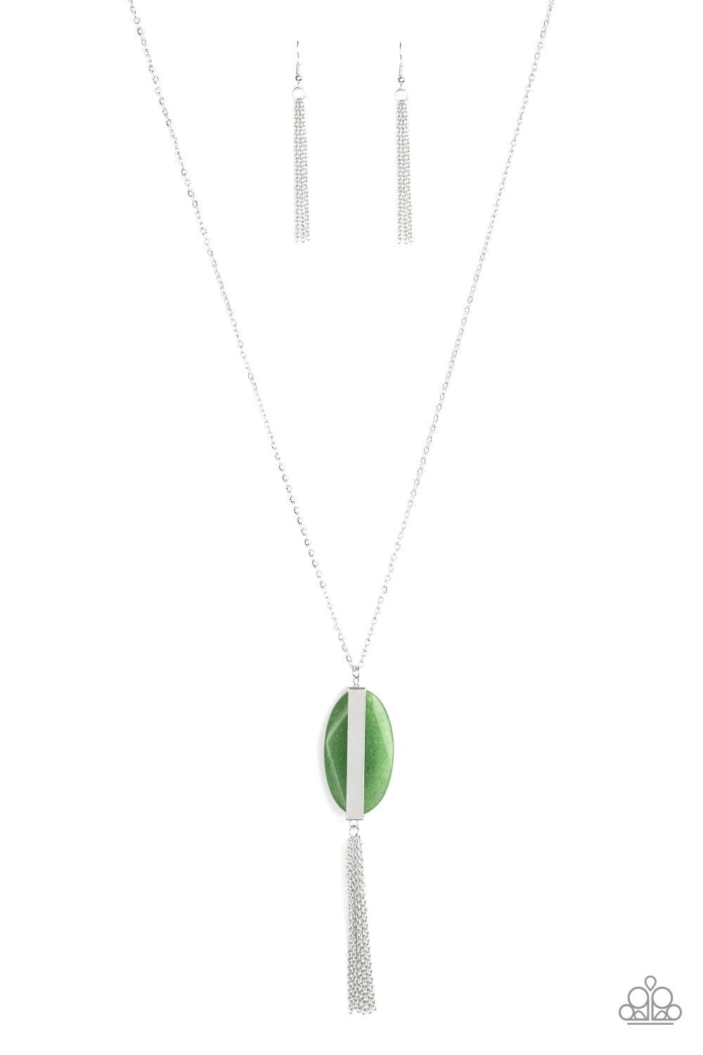 Paparazzi Accessories-Tranquility Trend - Green Necklace