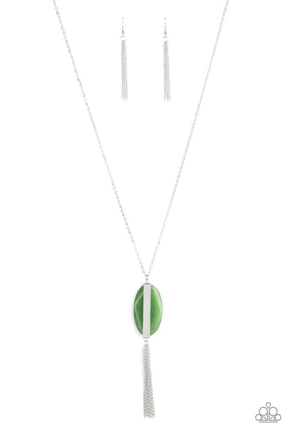 Paparazzi Accessories-Tranquility Trend - Green Necklace