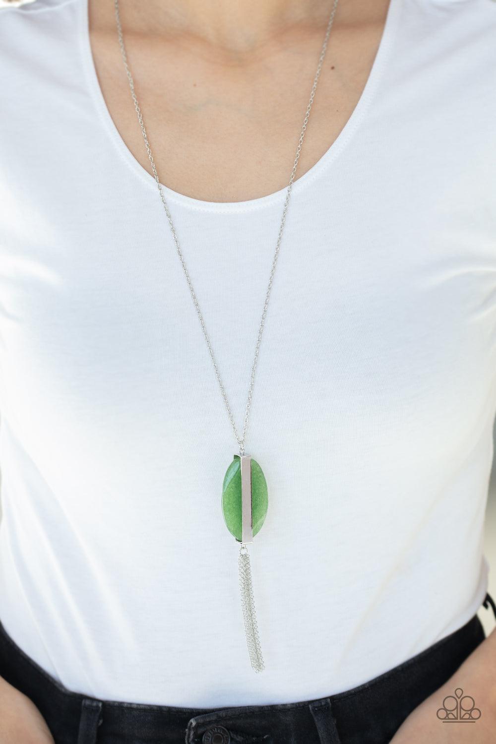 Paparazzi Accessories-Tranquility Trend - Green Necklace