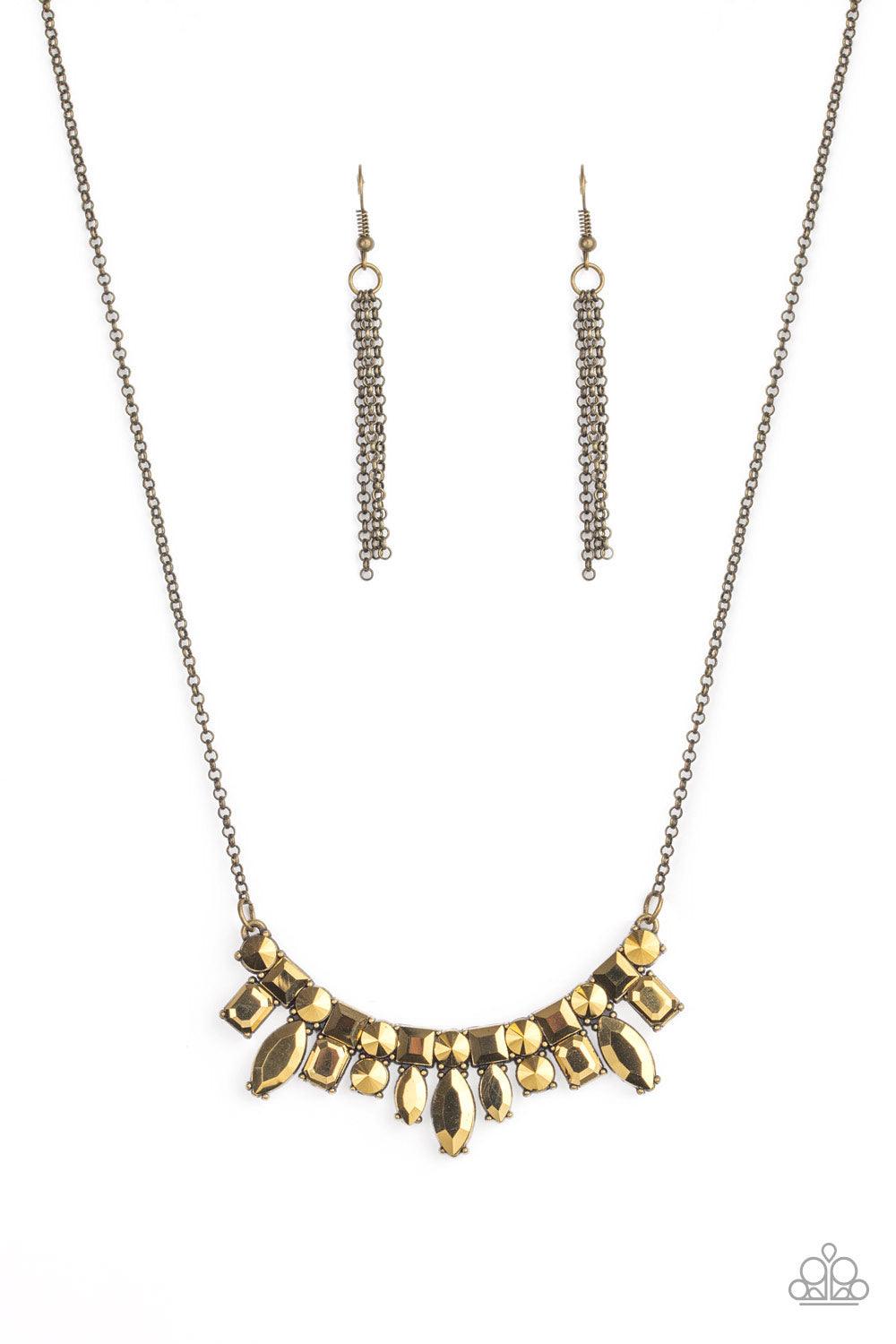 Paparazzi Accessories-Wish Upon a ROCK STAR - Brass Necklace