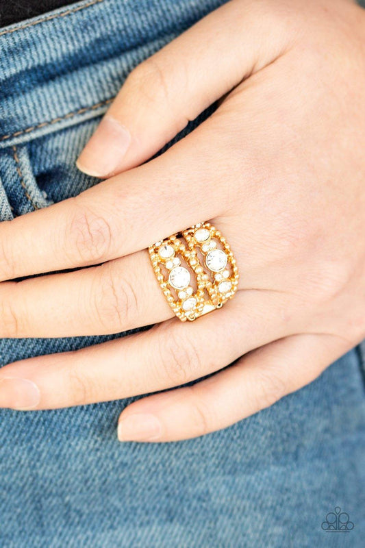 Paparazzi Accessories-Prismatic Powerhouse - Gold Ring