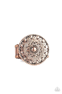 Paparazzi Accessories-One in a MEDALLION - Copper Ring