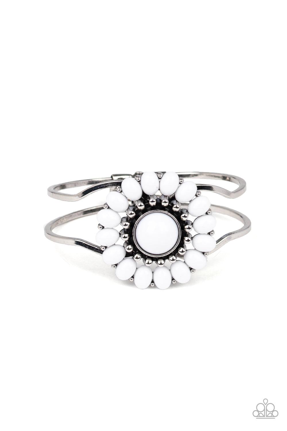 Paparazzi Accessories-Posy Pop - White Bracelet