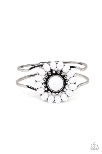 Paparazzi Accessories-Posy Pop - White Bracelet
