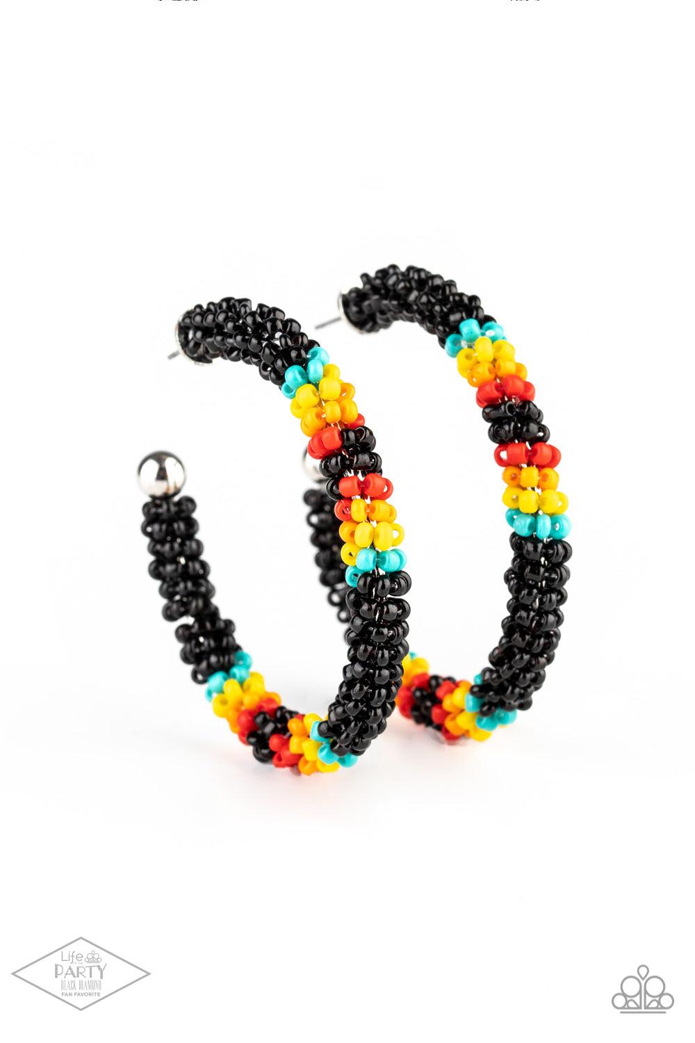 Bodaciously Beaded Black Earrings - Jewelry by Bretta