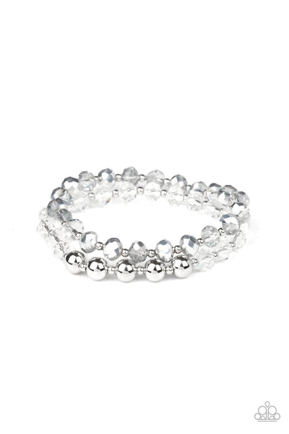 Paparazzi Accessories-Millennial Grandeur - White Bracelet