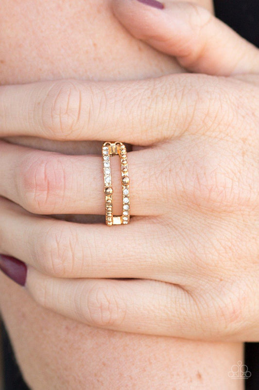 Paparazzi Accessories-Dauntless Shimmer - Gold Ring