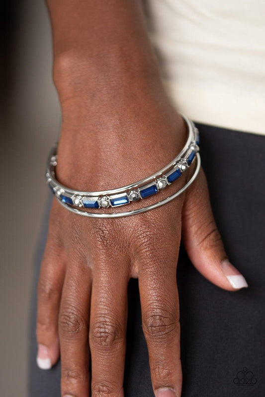 Paparazzi Accessories-HEIR Toss - Blue Bracelets