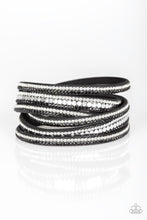 Paparazzi Accessories-Rock Star Attitude - Black Wrap Bracelet