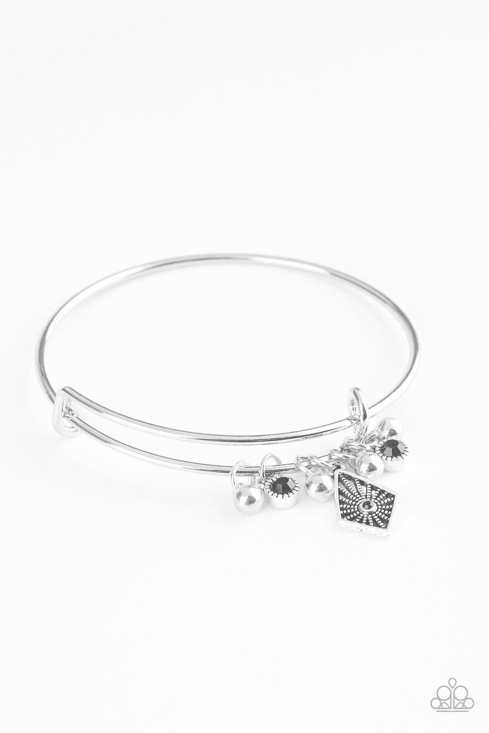 Paparazzi Accessories-Treasure Charms - Black Bracelet
